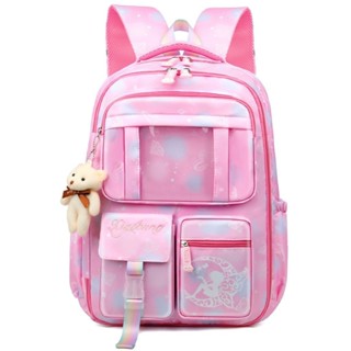 Mochila Escolar Feminina Infantil Juvenil Bolsa Grande Passeio Viajem Menina Grande Capacidade Com Chaveiro Abertura180º em Oferta na Shopee