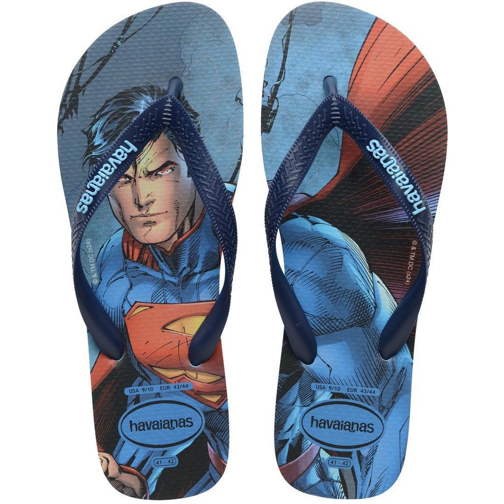 Chinelo Havaianas Top Heróis DC Azul Lavanda - Women Shoes