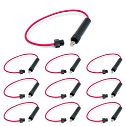 Kit 10 Porta Fusível Vidro (2060) Plástico Abs Tarponn