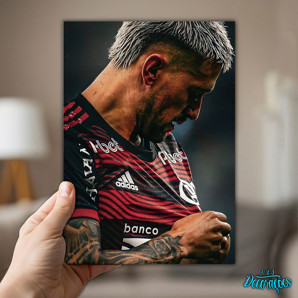 Placas Decorativas Quadros Arrascaeta 01 a 06 - Futebol Ídolo Camisa 14 Brasileiro em Oferta na Shopee