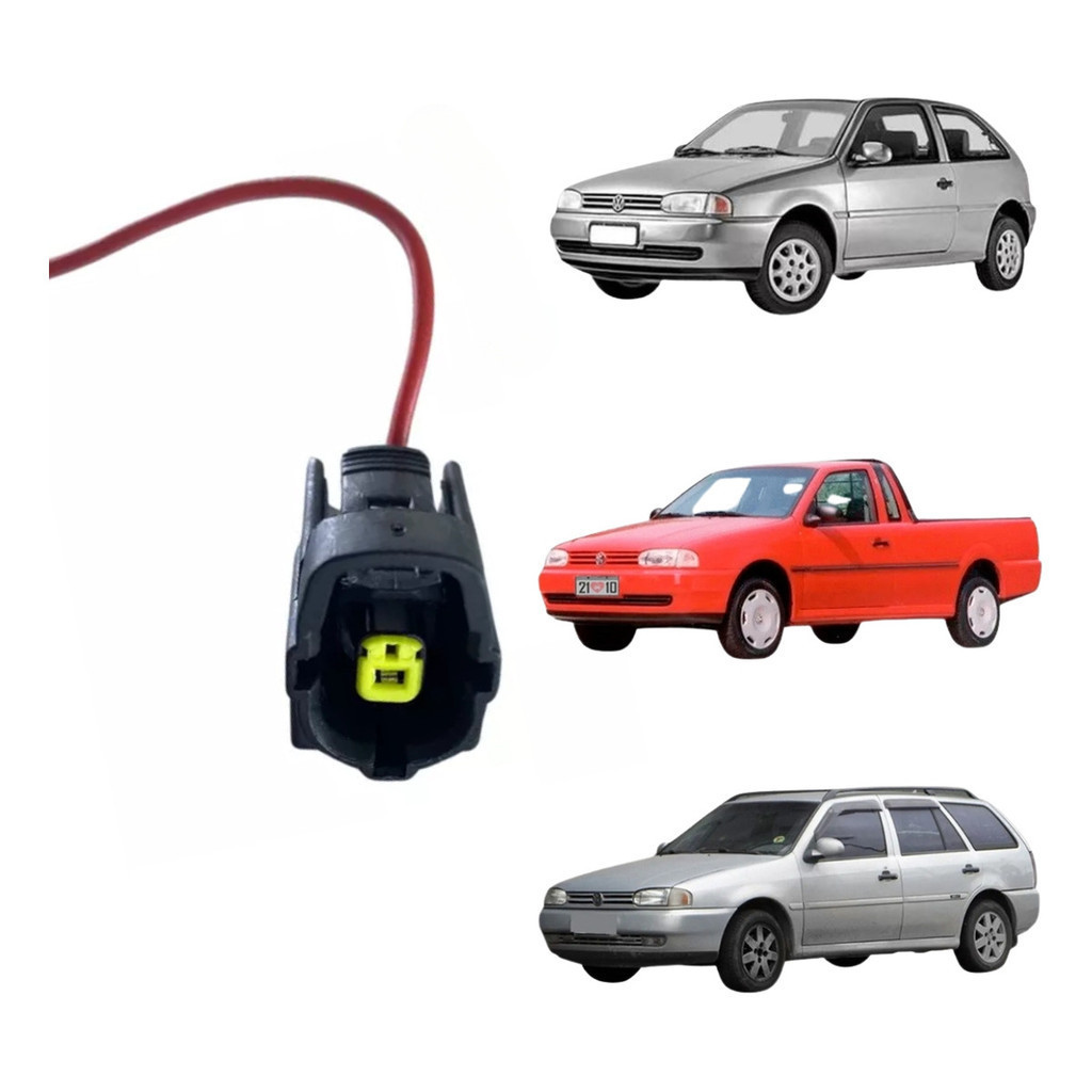 Conector Chicote Sensor Temperatura Gol Saveiro Parati G2 Motor Ap 1.6 1.8 em Oferta na Shopee