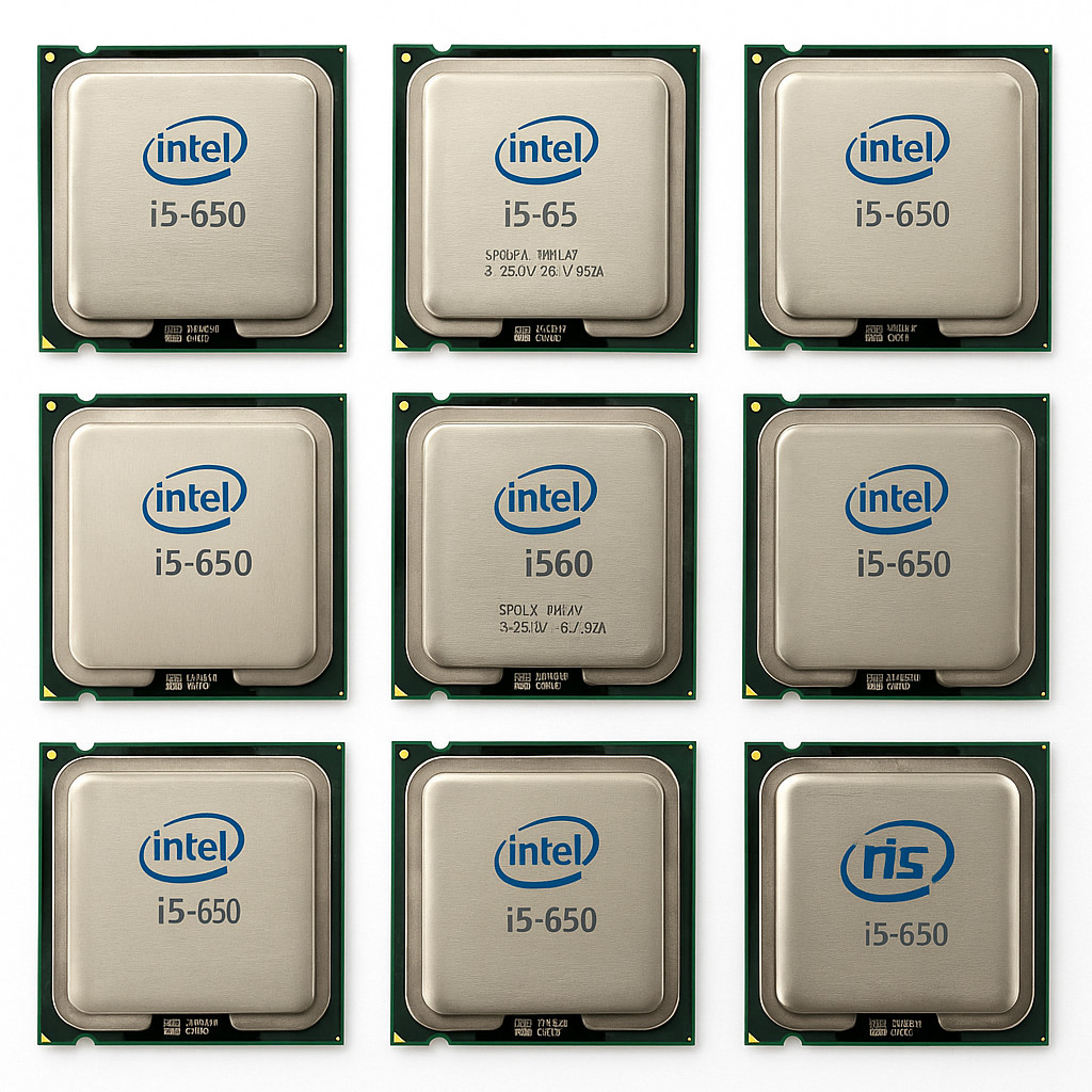 Kit 9x Processador Intel Core i5-650 1ª Geração | 3.2GHz | LGA 1156 | Custo-Benefício TOP