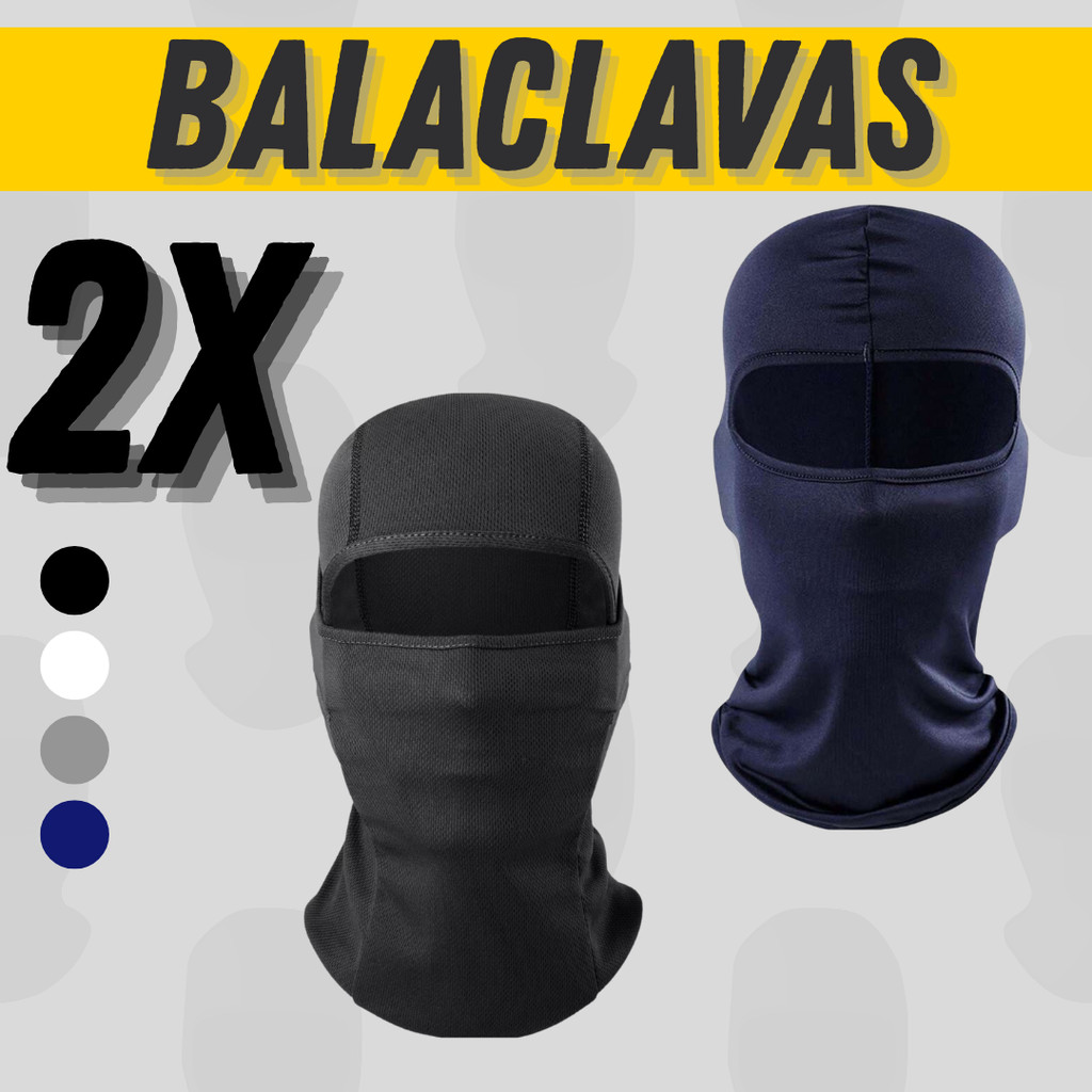 2 Balaclavas Toucas Ninja - Toca proteção UV 50+ proteção soler, kit inverno.