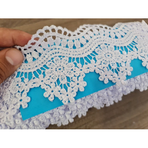 Renda Guipir Branca 13,7 Mts C551 em Oferta na Shopee
