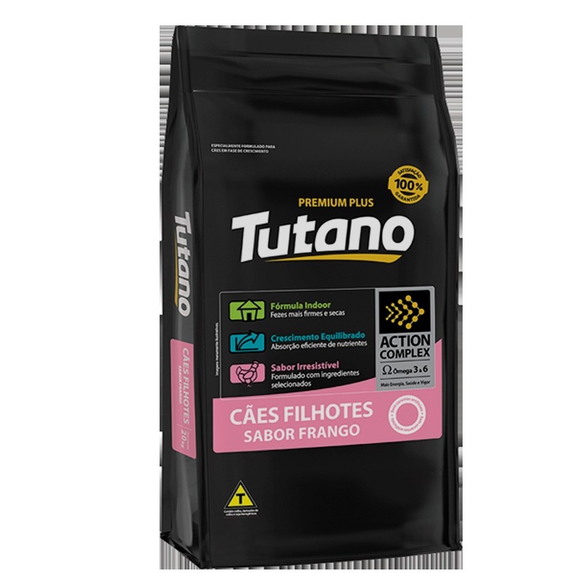 Ração 15kg TUTANO Cães Filhotes de Raças Pequenas Sabor Frango