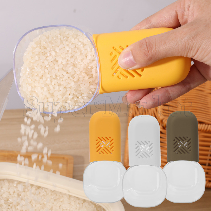 Colher Quantitativa De Arroz-Medidora Com Alça De Grãos De Café Farinha Para Animais De Estimação-Utensílios De Cozinha-