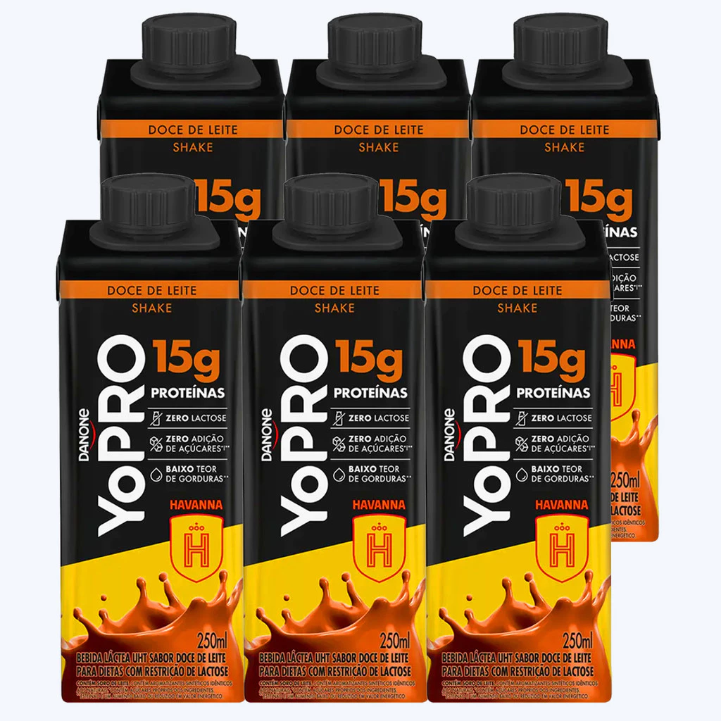 Kit c/ 6und YOPRO UHT Doce de Leite 15g de Proteínas 250ml
