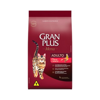 Ração Granplus Gatos Adultos Sabor Carne e Arroz - 3kg em Oferta na Shopee