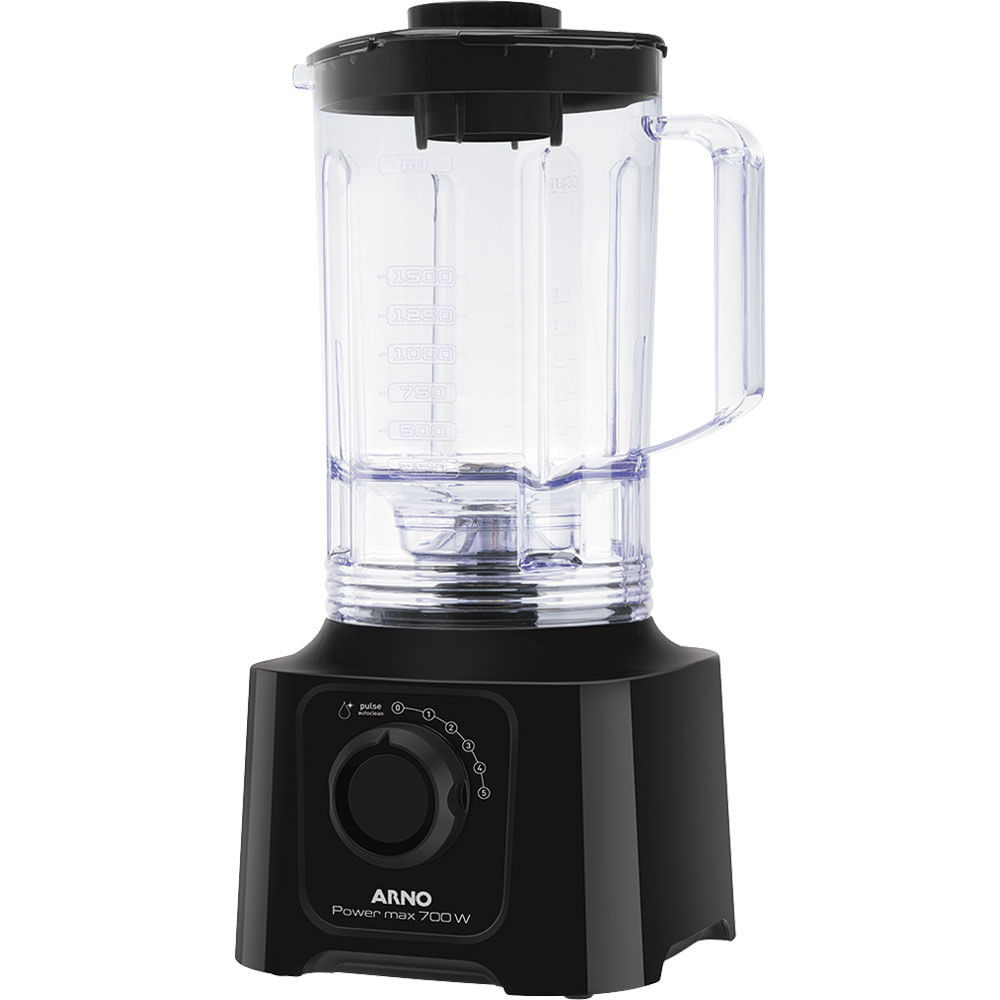 Liquidificador 700W 3.1L Arno Power Max LN50 com 5 Velocidades Preto 127V - Home Appliances