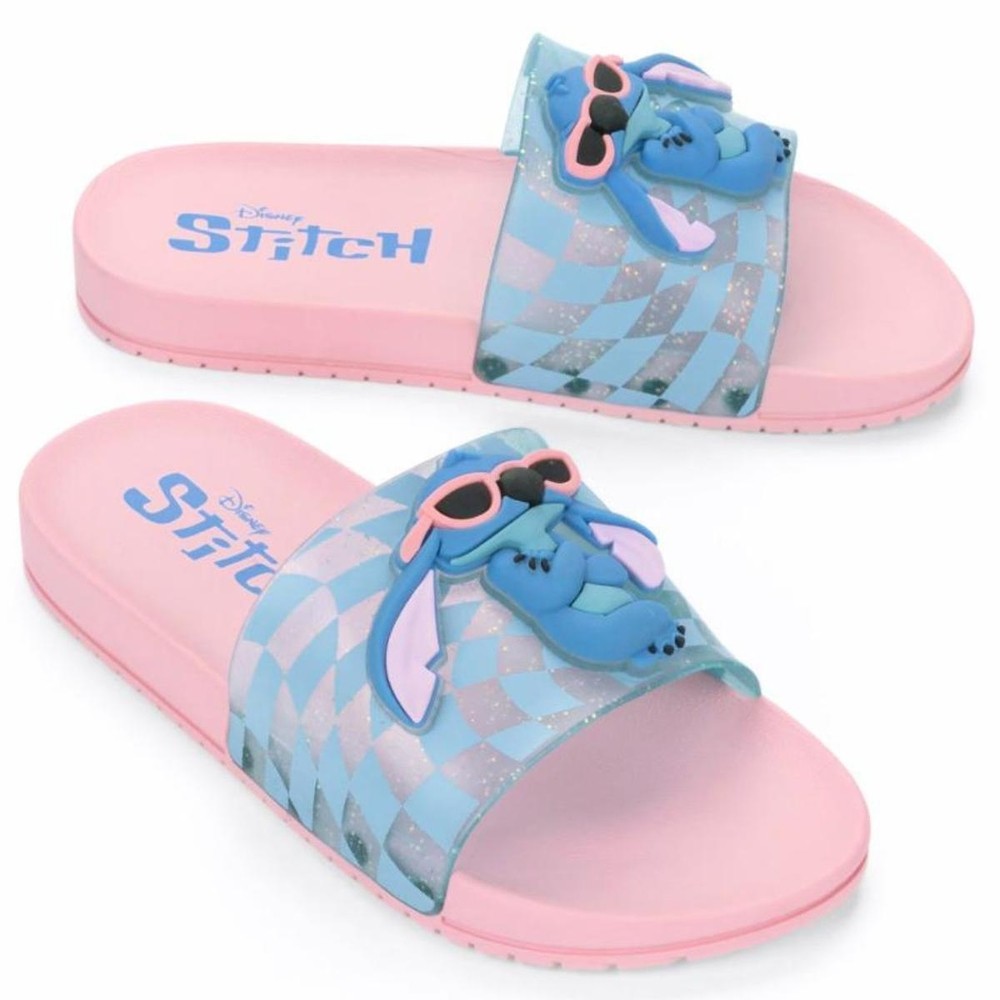 Chinelo Infantil Stitch Grendene Kids Disney Menina - Rosa e Azul em Oferta na Shopee