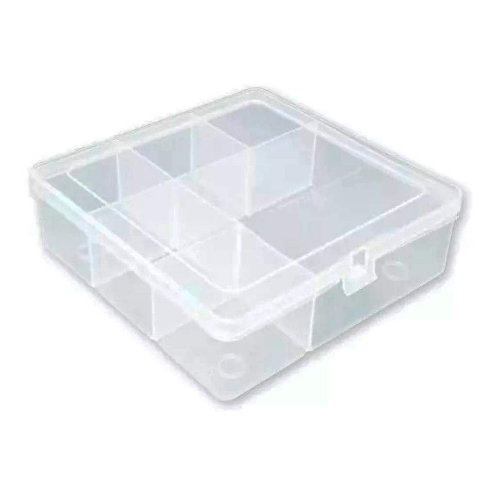 Kit 5 10 20 30 40 Caixa Organizadora com Tampa 6 Divisórias Lembrancinha Brinde Guloseima Biju