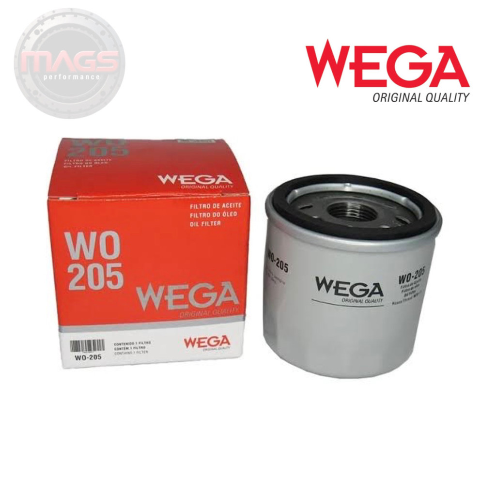 Filtro de Óleo Wega WO205 Clio / Logan / Sandero / March / 1.0 16V ORIGINAL WEGA