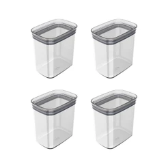 Kit de potes herméticos Ou 4 peças 1,5L Linha Block