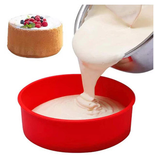 Assadeira Forma Silicone Bolo Pudim Torta Mousse Airfryer Geladeira Frezzer Pequena 14Cm Bento Cake em Oferta na Shopee