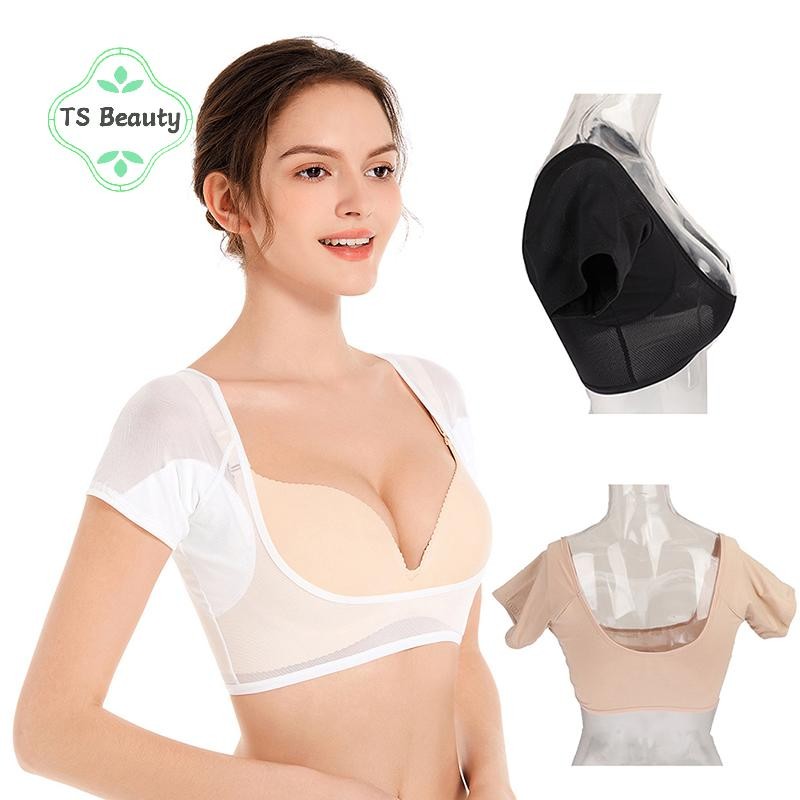 TS Moda Camiseta Forma Almofadas De Suor Lavável Vestido Roupas Transpiração Desodorante Cuidados Com As Axilas Almofada
