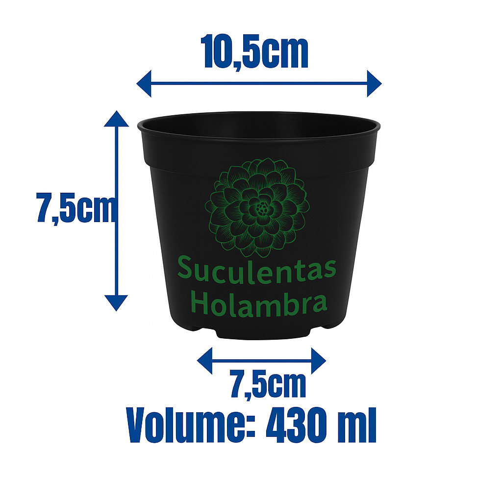 Conjunto Com Ate 50 Vasos Pote 11 - Preto, Plástico Rígido e Resistente, Ideal para Mudas e Plantas em Oferta na Shopee