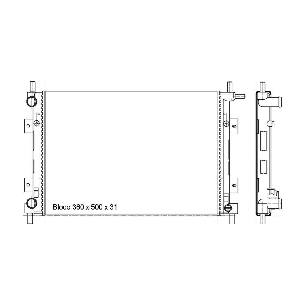 Radiador Magneti Marelli / Ka / Fiesta - RMM372001M em Oferta na Shopee