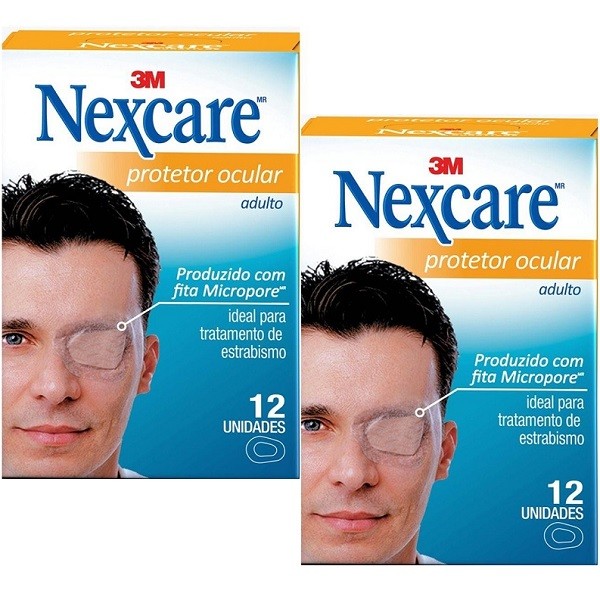 Kit com 2 Caixas de Protetor Ocular Adulto Nexcare em Oferta na Shopee