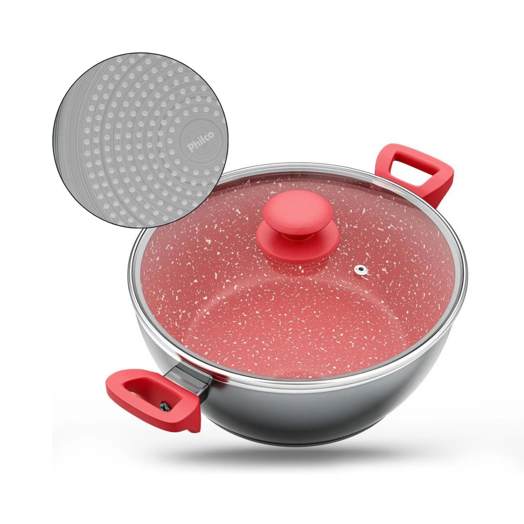 Panela Philco Redstone 4,6L PPN24A Antiaderente em Oferta na Shopee