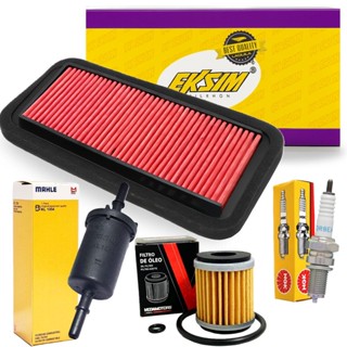 Kit de Filtros + Vela Ngk Fz25 250 Abs / Fazer 250 2018-2025 em Oferta na Shopee