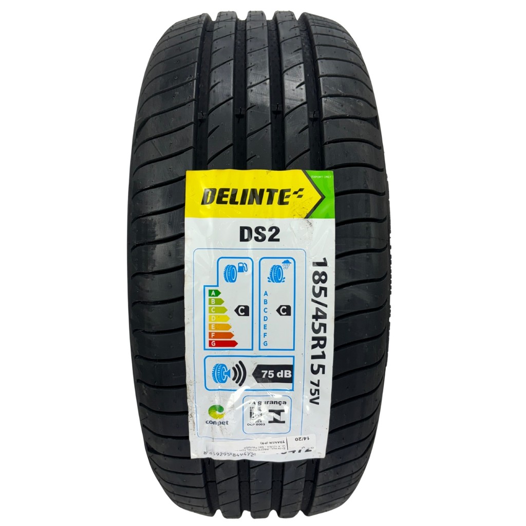 Pneu 185/45R15 75V Delinte DS2 Aro 15 Civic Fox Mazda MX-5 Miata Carros Esportivos