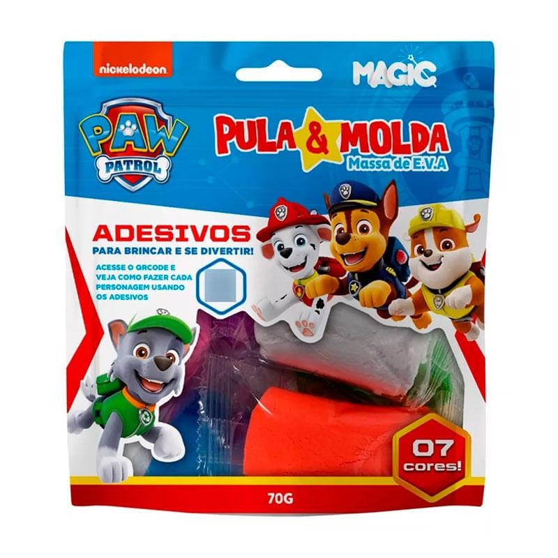 Massa de EVA Magic Pula & Molda Patrulha Canina Azul 70g em Oferta na Shopee