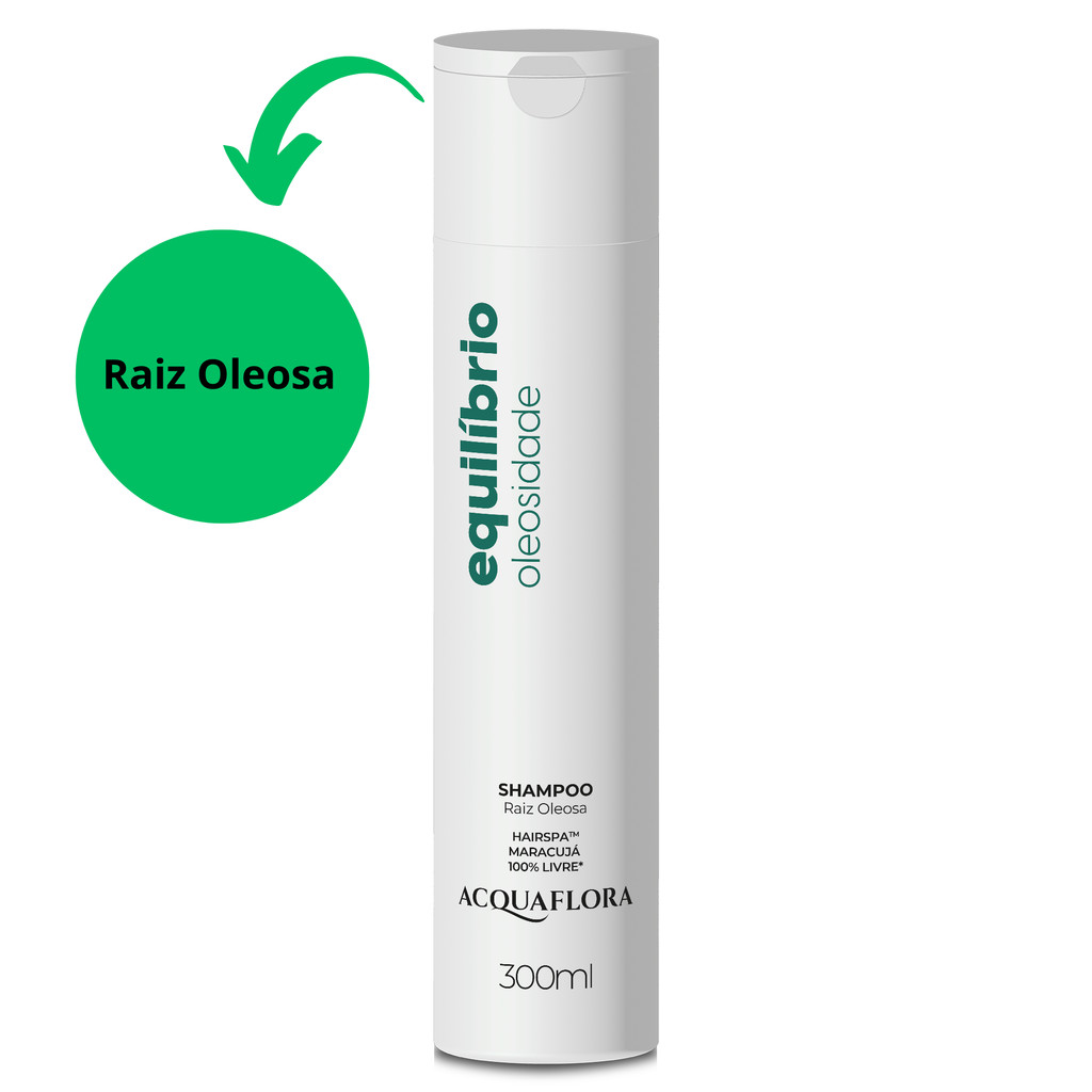 Shampoo Acquaflora Equilíbrio Oleosidade Raiz Oleosa 300ml