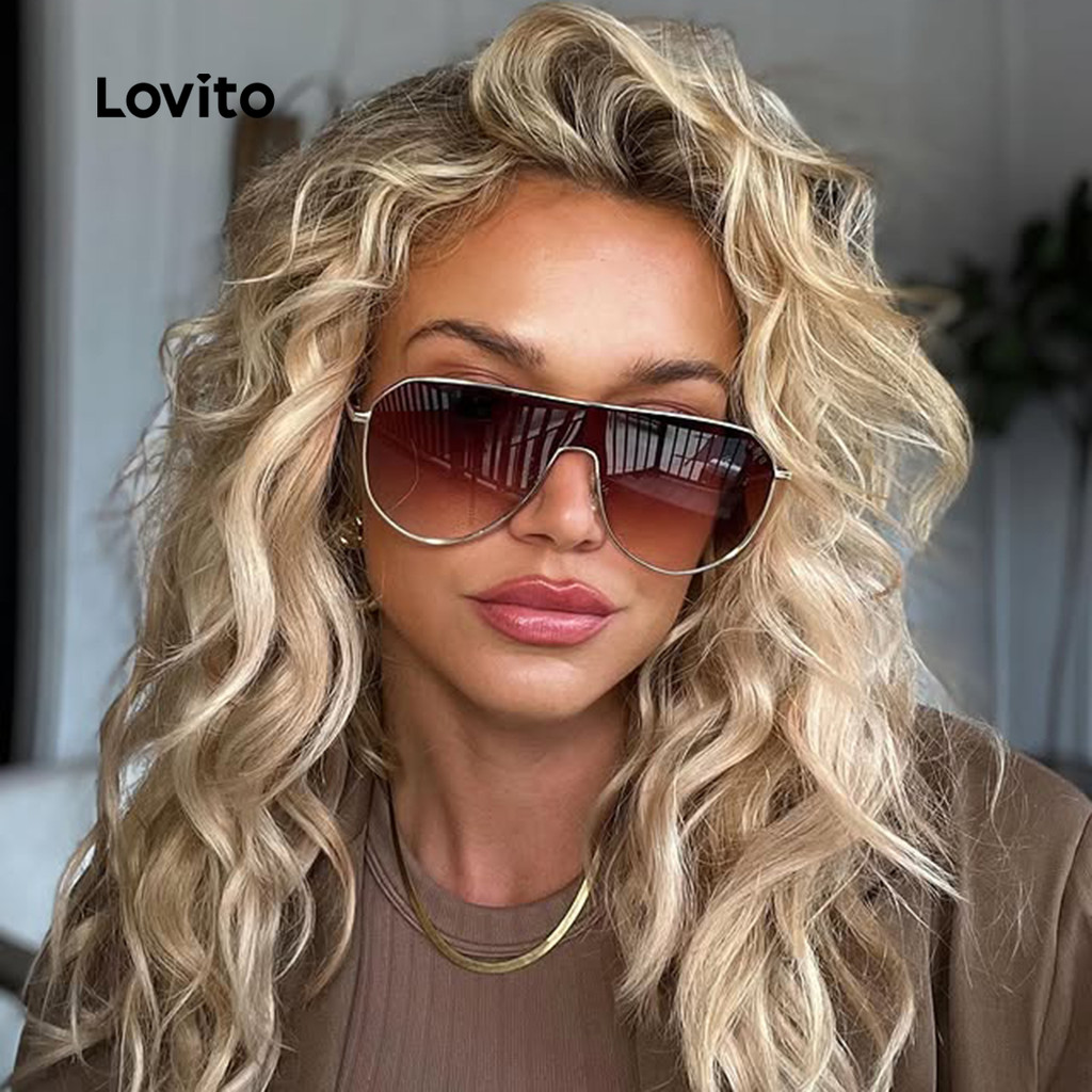 Lovito Óculos de Sol de Voo casual LFA90X038 em Oferta na Shopee