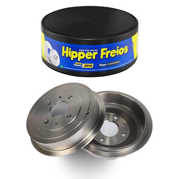 Par Tambor de Freio Traseiro Fiat CRONOS 2019 a 2024 Hipper Freios
