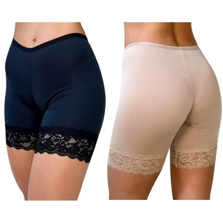Kit 4 ou 2 Short Anagua Plus Size Segunda Pele Feminino Com Renda Não Marca Usar De Baixo…