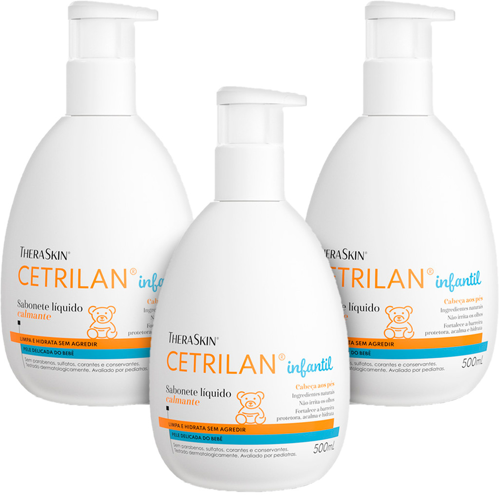 Cetrilan Sabonete Líquido para Bebês 500ml TheraSkin em Oferta na Shopee