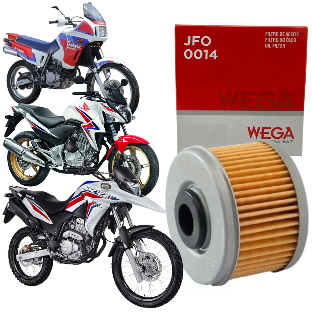 Filtro De Óleo Cb300 Cbx250 Twister Xre300 Sahara Nx350 Wega em Oferta na Shopee
