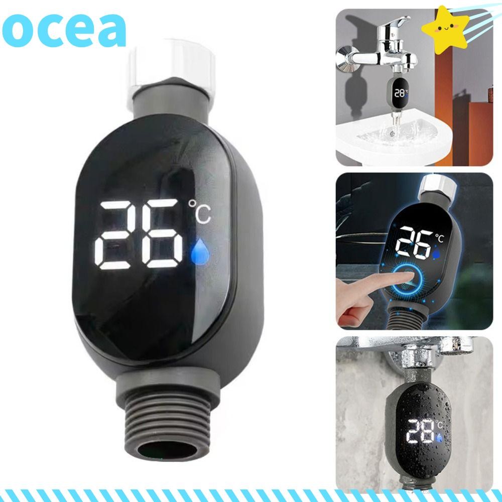 Medidor De Temperatura Da Água Torneira OCEA , Display Led Preciso 0 ~ 99 Termômetros De Do Chuveiro , Codificados Por C