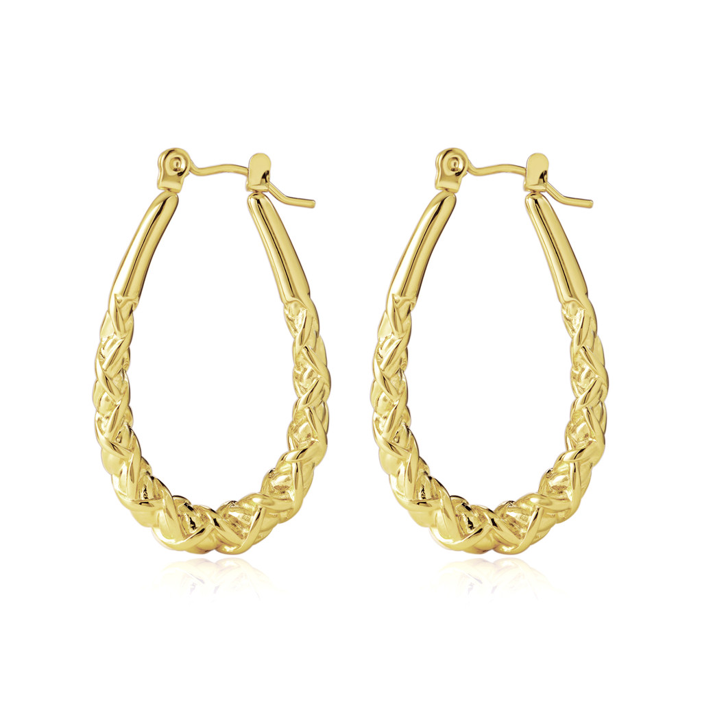 Aço Cirúrgico Brincos Femininos Adulto  Antialérgico Argola Banhado a promoção 2025 presente de Dia dos Namorados em Oferta na Shopee