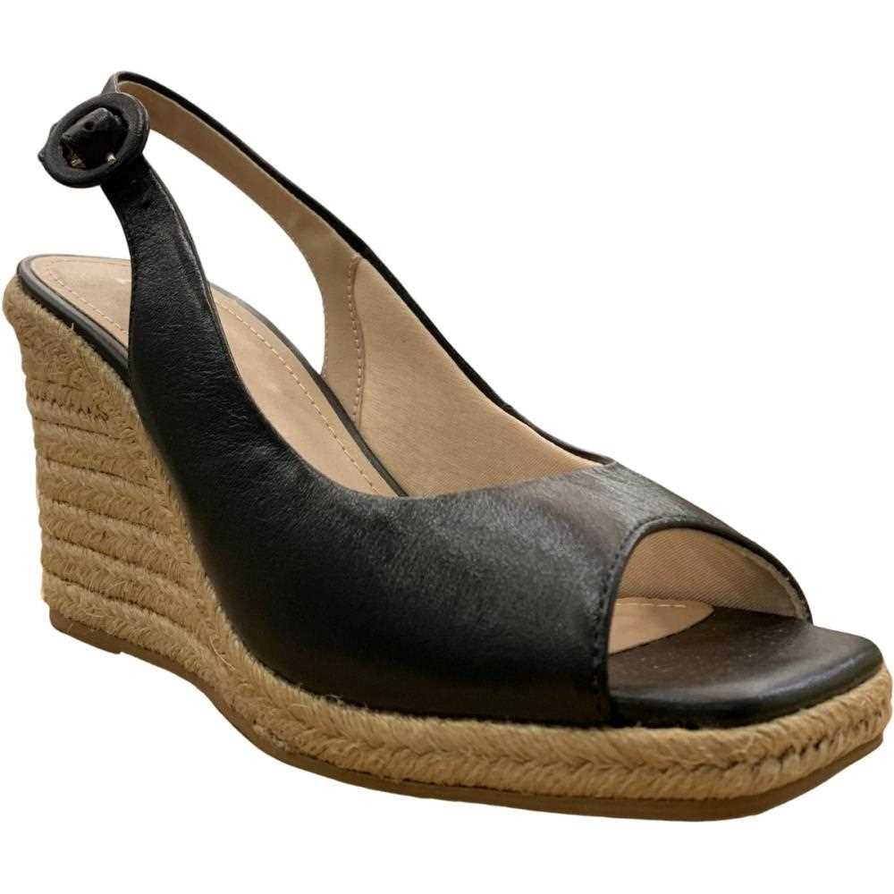 Sandália Anabela Couro Trançada Tendência Moda 2251.71425 Lia Line