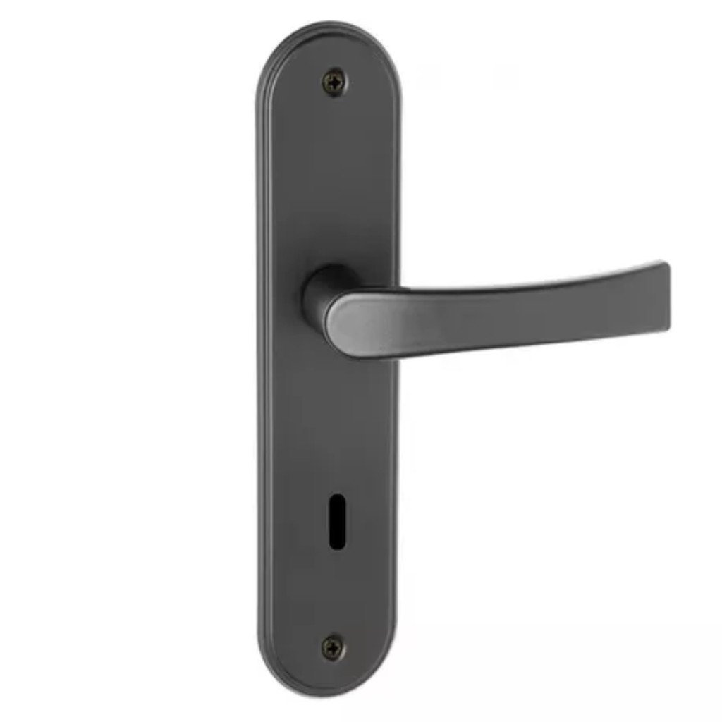 Fechadura Haga Onix 21962I para Porta Interna Quarto Sala  Espelho Preto
