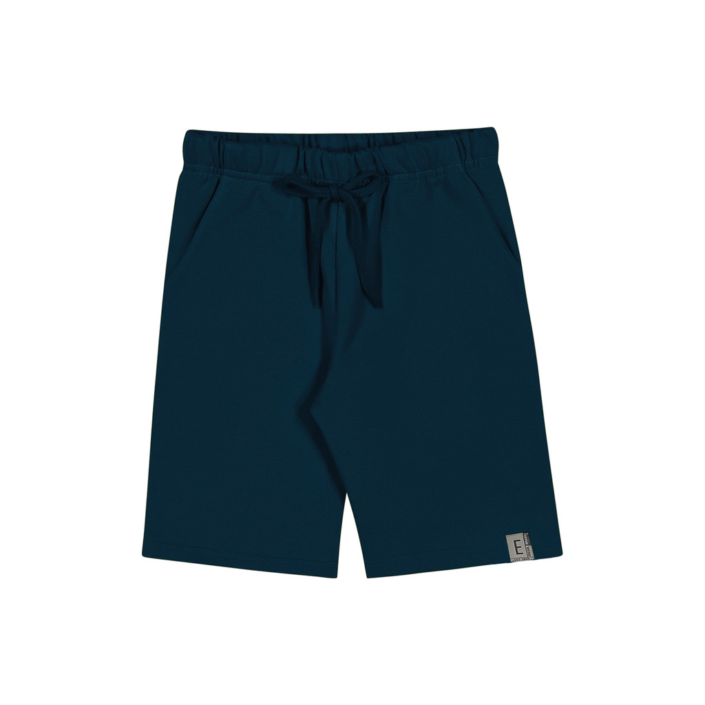 Bermuda Infantil Menino com Cordão Básica Elian Azul - Baby & Kids Fashion