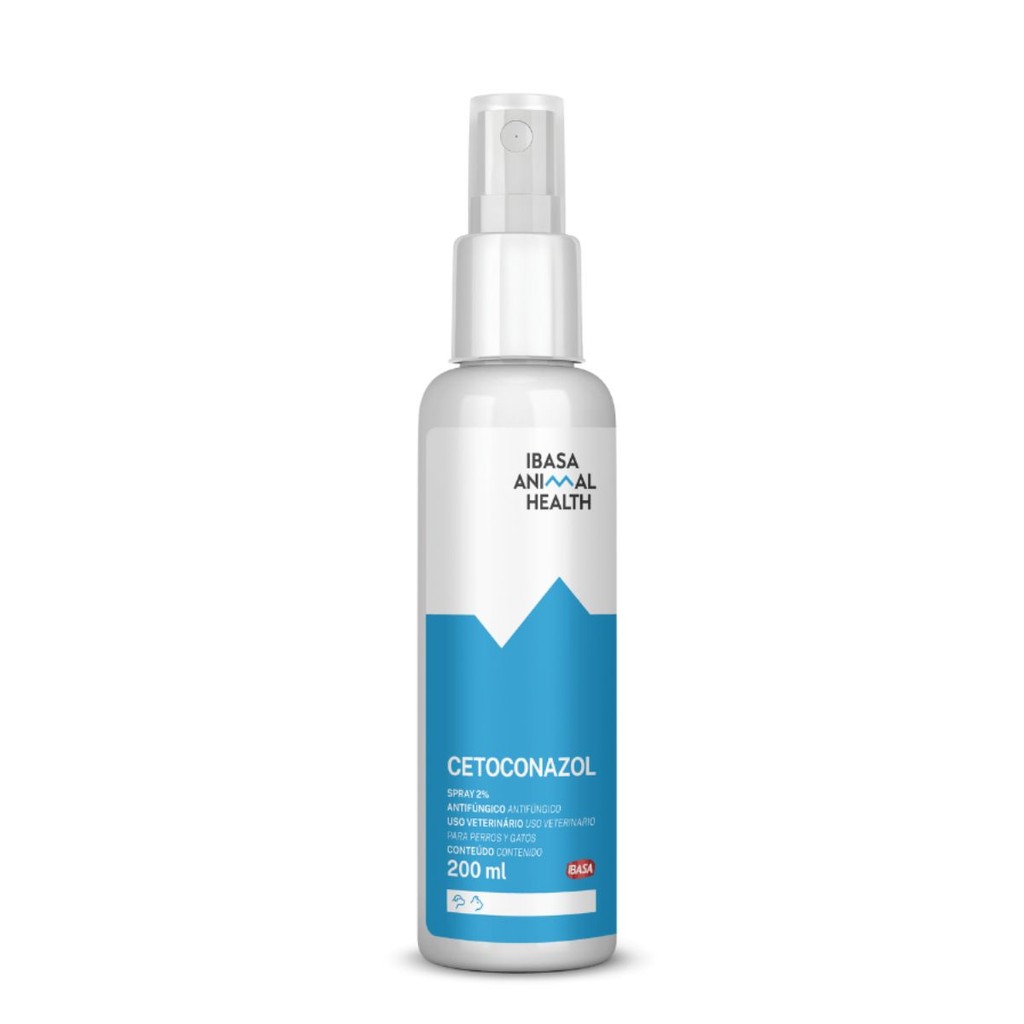 Cetoconazol 2% Spray 200ml Para Cães e Gatos - Ibasa