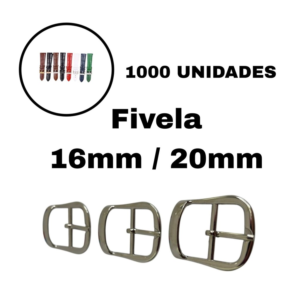 Fivela Fecho Para Pulseira 20mm/16mm De Relógio ( 1000 UNIDADES)