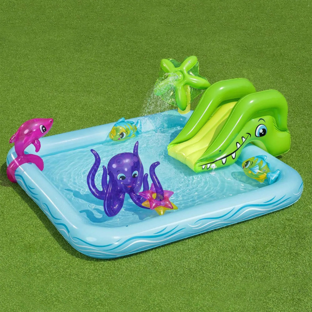 Piscina Inflável Infantil Playground Aquário Fantástico 308 Litros Bestway com 7 acessórios · foto 2