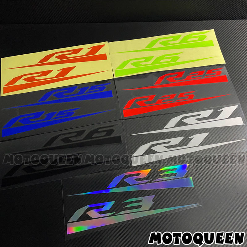 Adesivo moto Yamaha R1 R6 R15 R25 R7 MR3 tanque combustivel corpo refletivo decorativo personalizado