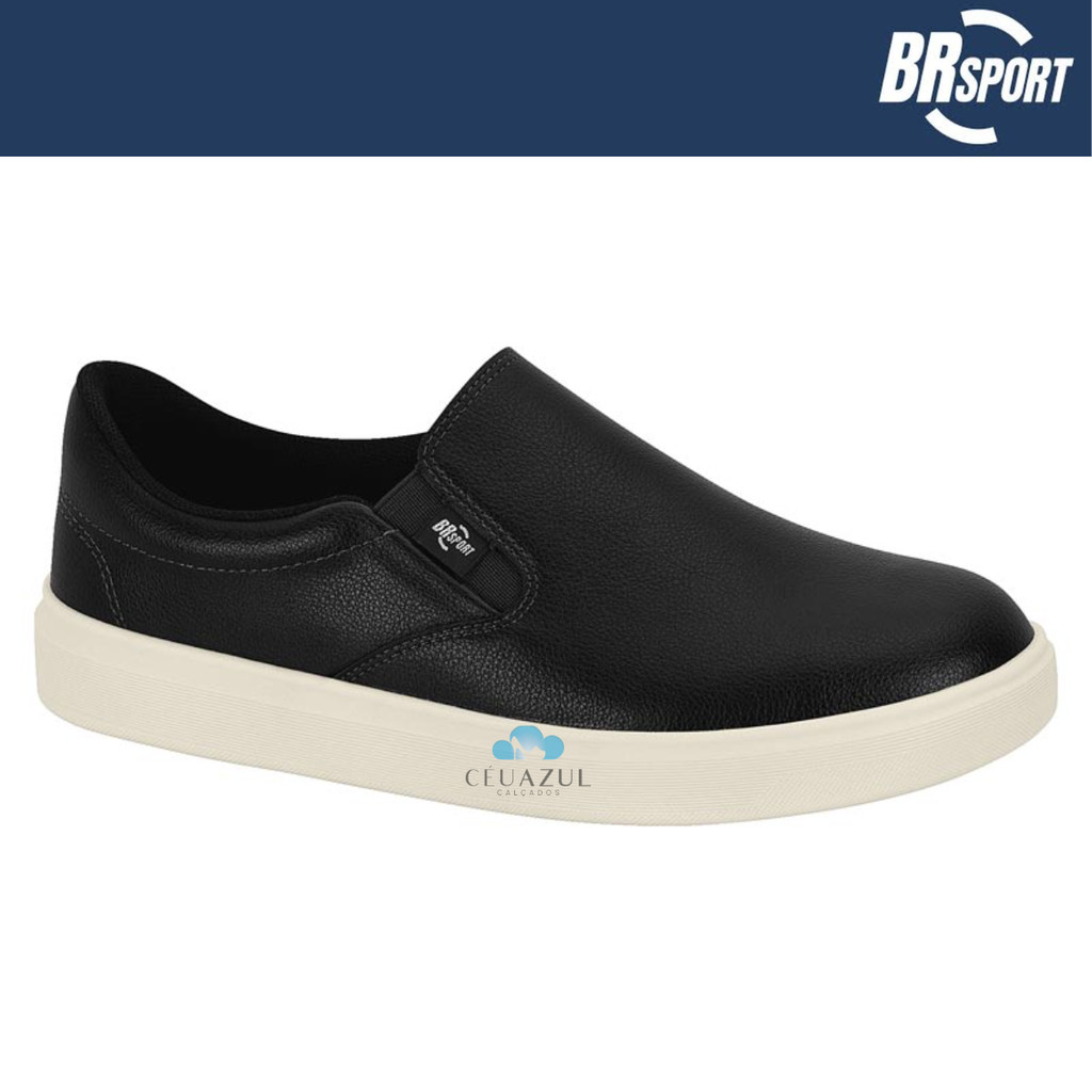 Tênis Slip On Masculino Br Sport Casual Confortável Calce Facil