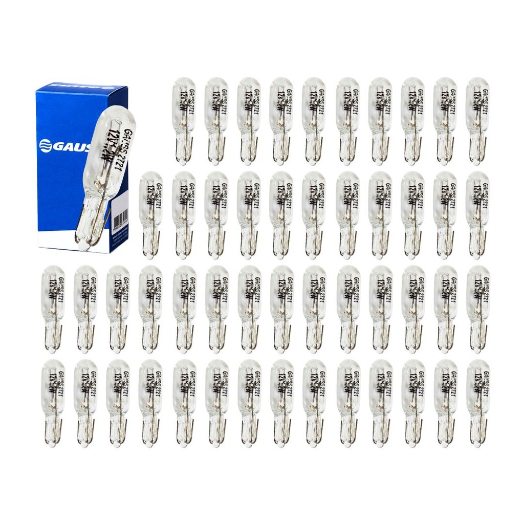 Kit 50 Lâmpadas Esmagada Pinguinho Para Painel do Carro Lampada Pingo Dágua T5 1,2w 12v em Oferta na Shopee