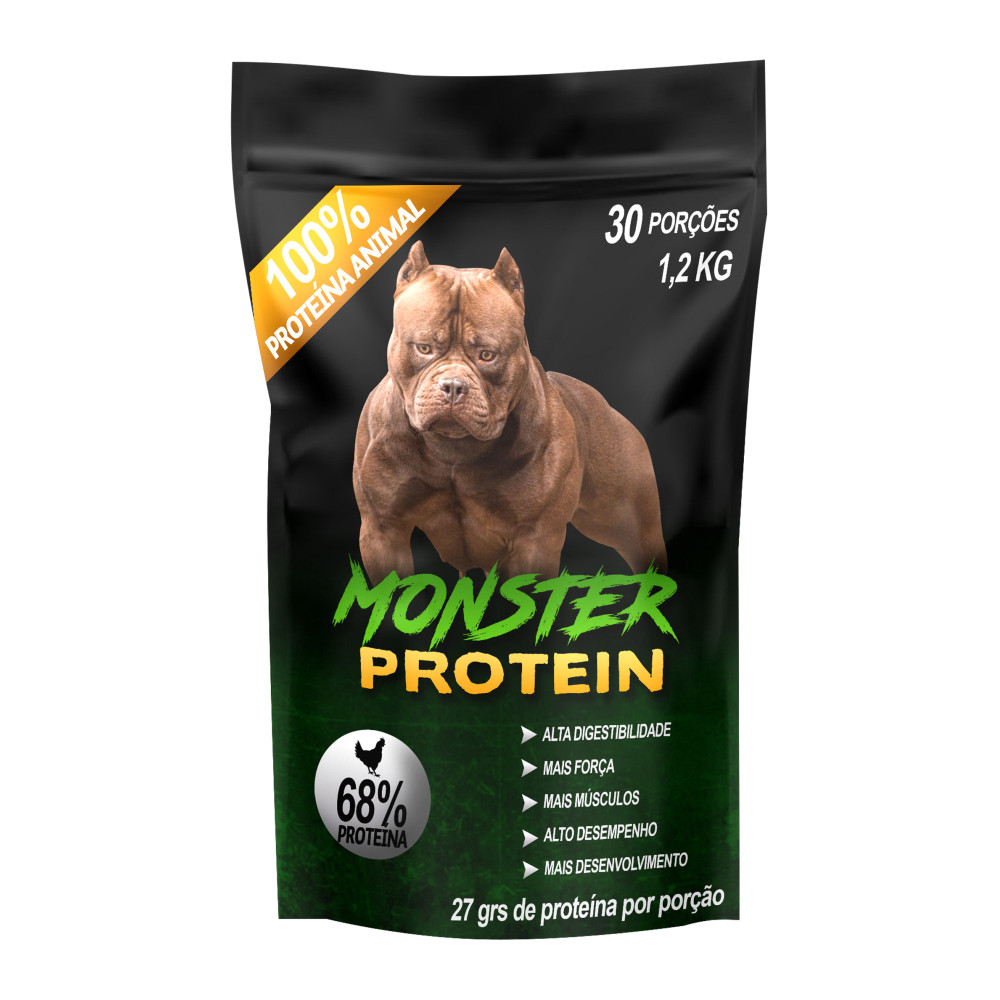 Suplemento Alimentar Para Cachorro Monster Protein 1.2Kg |  Ganho de Massa