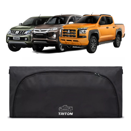 Bolsa Caçamba Mitsubishi L200 Triton 420 Lts Maleiro Bagageiro Instala Fácil Sem Furar