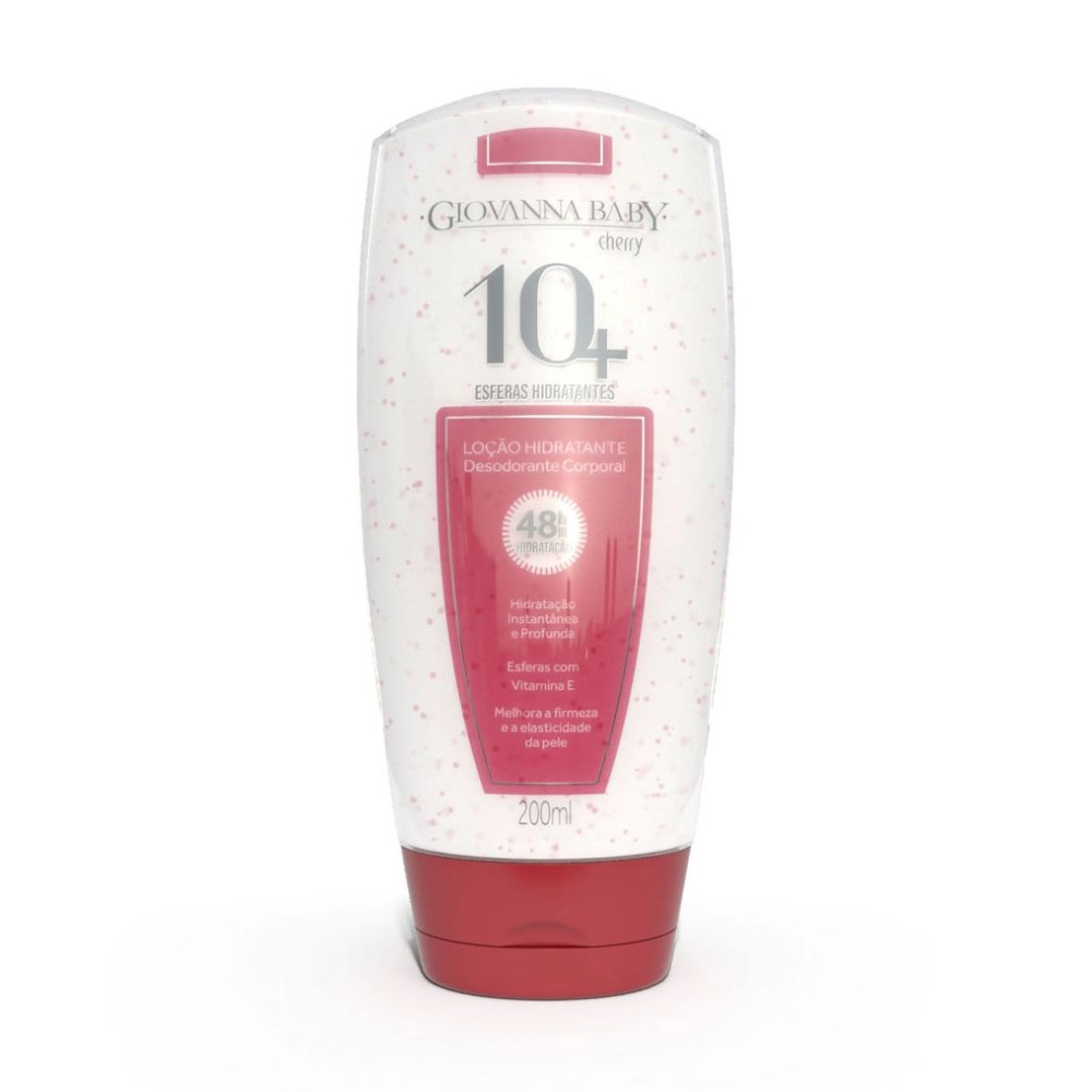 Loção Hidratante Desodorante Giovanna Baby 10+ Cherry 200ml em Oferta na Shopee