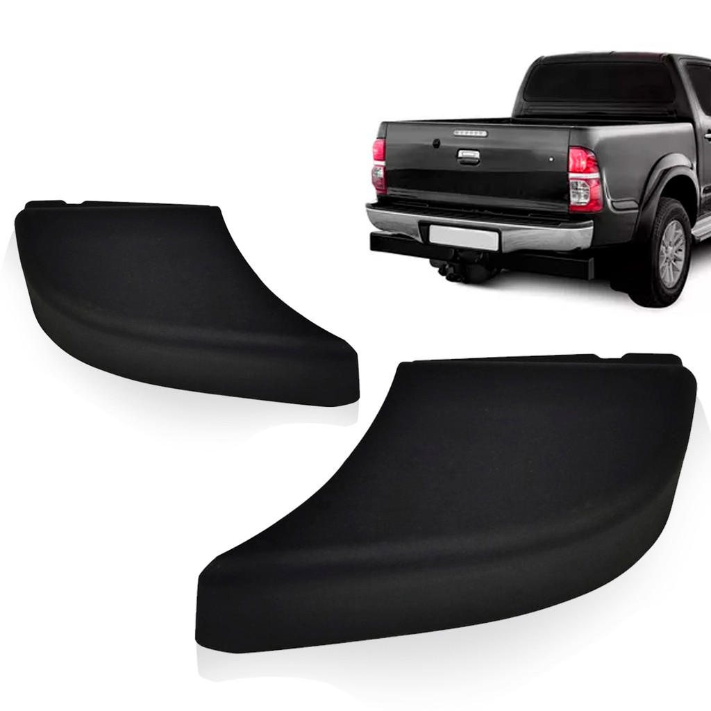 Ponteira Polaina Parachoque Traseiro Hilux Pick-Up 05 06 07 08 09 2010 2011 2012 2013 2014 2015