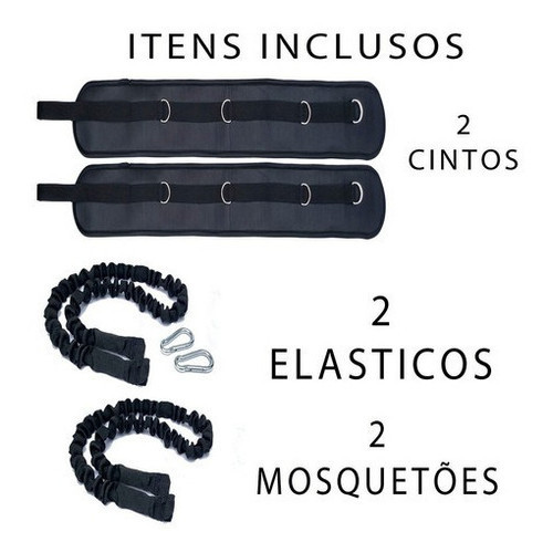 Cinto De Tração Duplo 02 Elástico Revestido Funcional