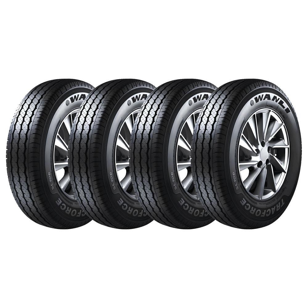 Pneu Wanli SL106 205/70R15C Aro 15C 106/104R 8 Lonas Kit4 em Oferta na Shopee