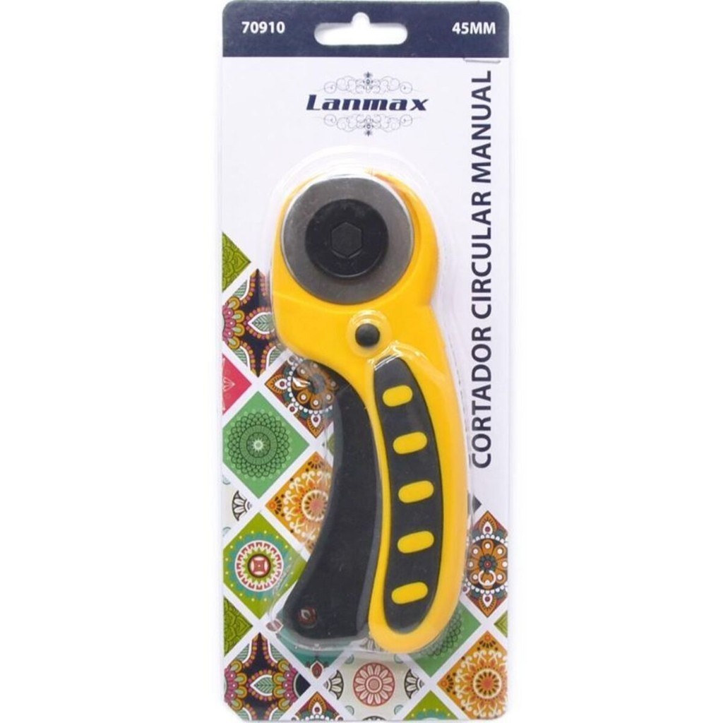 Cortador de Patchwork circular de 45mm marca Lanmax com 01 lâmina